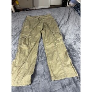 Garage Utility Pants Women's Size‎ 9 Green Mid Rise Cargo Military Grunge Y2K